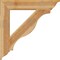 Ekena Millwork Funston Traditional Rough Sawn Bracket, Western Red Cedar, 6"W x 38"D x 38"H BKT06X38X38FST01RWR - alternate 4